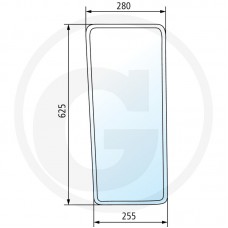 STEKLO KABINE SPREDAJ SPODAJ DEUTZ SLH
