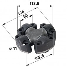 KRIŽ KARDANA PREDNJI POGON DEUTZ FAHR