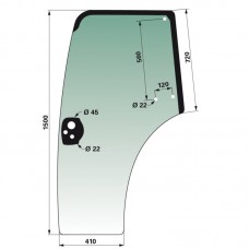 STEKLO KABINE CNH VRATA LEVA