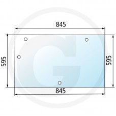 STEKLO KABINE CASE ZADAJ