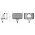 ŽAROMET DELOVNI LED 6000lm 10-30V IP67