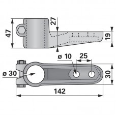 NOSILEC PRITISKAČ KOSE ZGORNJI ohišje