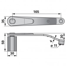 NOSILEC PRITISKAČ KOSE ZGORNJI ESM