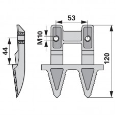 Prst dvojni desni asimetrični, Rapid 898