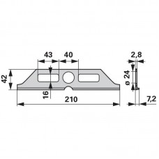 Plošča drsna Rapid 25301