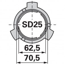 OBROČ DRSNI WALTERSCHEID SD25 82.83.04