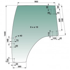 STEKLO KABINE TAKEUCHI