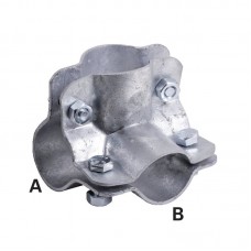 OBJEMKA CEVNA KOTNA KRIŽNA A=B=1 1/2"=48