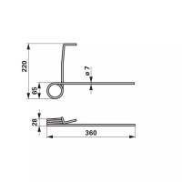 KRAK VZMETNI SEJALNICA AMAZONE SPREDNJI