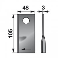 NOŽ KOSILNICE CLAAS L / D FI=19