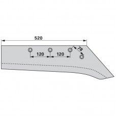 LEMEŽ PLUG RABE S-SSP 351WPR - DESNI