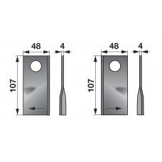 NOŽ KOSILNICA NIEMEYER L // D