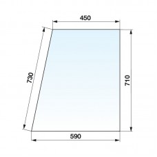 STEKLO KABINE VRATA ZGORAJ FENDT