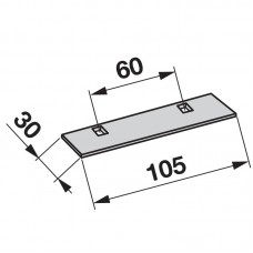 PLOŠČICA NOŽ na bobnu DEUTZ Kuhn Vicon PLOŠČICA NOŽ na bobnu DEUTZ Kuhn Vicon