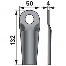 NOŽ KOSILNICA JF STOLL 132x50x4mm