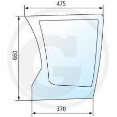 STEKLO KABINE SPREDAJ SPODAJ MALO DEUTZ