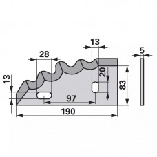 NOŽ KRMILNI VOZ HIMEL - DESNI