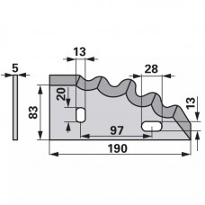 NOŽ KRMILNI VOZ HIMEL - LEVI