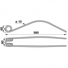 KRAK VZMETNI OBRAČALNIKA STOLL