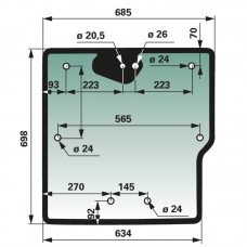 STEKLO KABINE LAMBORGHINI zadaj ORIGINAL