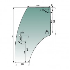 STEKLO VRATA LEVA LANDINI GLOBUS origina