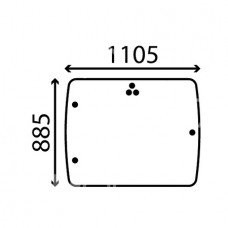 STEKLO KABINE MERLO - prednja