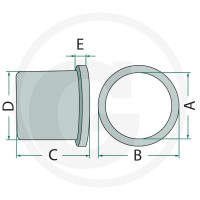 PUŠA VARILNA PRIKLOPA PRIKOLICE 50/35mm