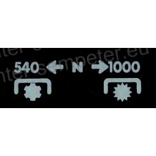 NALEPKA ZETOR KARDAN PTO 540-1000