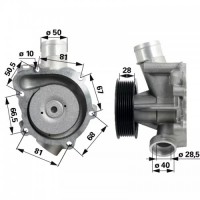 ČRPALKA VODE MOTOR DEUTZ FENDT kov. jerm