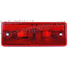 SVETILKA POZICIJSKA RDEČA OGLATA 105x40