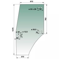 STEKLO KABINE VRATA LEVA DEUTZ - SLH