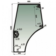 STEKLO KABINE NH TD80 VRATA LEVA kopija