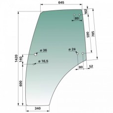 STEKLO KABINE VRATA leva LINDNER