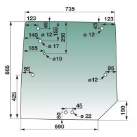 STEKLO KABINE ZADNJE ZGORNJE MF6130