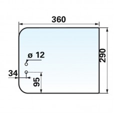 STEKLO KABINE ZADAJ SPODAJ LINDNER GEOTR
