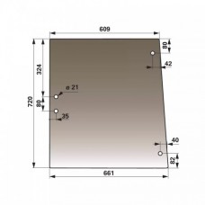 STEKLO KABINE BOČNO SAME EXPLORER RJAVA