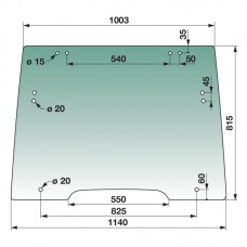 STEKLO KABINE NH prednje