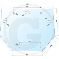 STEKLO KABINE ZADAJ SAME FRUTTETO DORADO