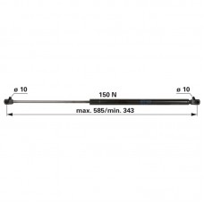 AMORTIZER STEKLA ZADAJ CNH 2-STOPENJSKI