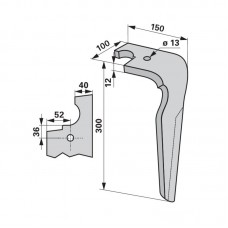 NOŽ VRTAVKASTA BRANA FERABOLI HITRO VPEN