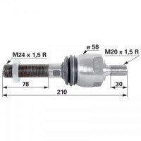 ZGLOB VOLANA AKSIALNI M24x1.5D / M20x1.5