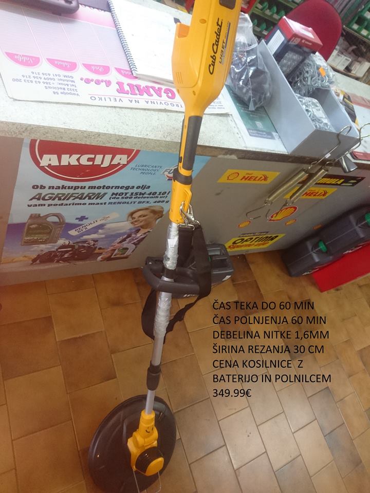 Novi artikli CubCadet v trgovini Agrotehnika
