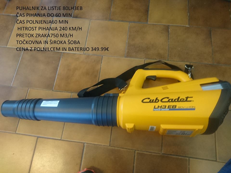 Novi artikli CubCadet v trgovini Agrotehnika