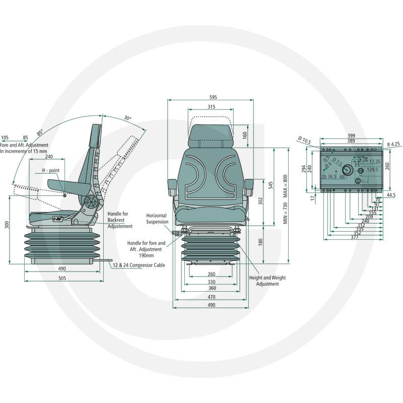 Granit zračni sedež